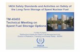 TM-45455 Technical Meeting on Spent Fuel Storage Options · PDF fileIAEA 2 Overview SSG-15 IAEA Nuclear Safety Action Plan - International Expert Meeting - Revision of SSG-15 Joint