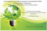 Government Green Procurement/ Sustainable Public ... · PDF fileGovernment Green Procurement/ Sustainable Public Procurement Roadmap : ... Outcome Based Budgeting ... benefits the