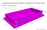 UNDERGROUND WATER TANK BY STAAD PRO - · PDF fileunderground water tank by staad pro part i : modeling 18 m 11 m 3 m 9 m 1 m 20 m pile จ ำนวน 28 ... (sap2000) นะ ครับ