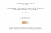 Consumption Heterogeneity, Employment Dynamics, and ... · PDF fileco-movement over the business cycle through a composition e⁄ect engendered by ... Higher mar-ginal value of wealth