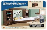 Queen-size Deluxe Murphy Bed Plango.rockler.com/tech/queen-size-deluxe-murphy-bed-plan.pdf · Easy-to-Build Queen-size Deluxe Murphy Bed Plan Plans For more plans, tools and hardware