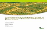 A review of environmental issues in the context of biofuel ... · PDF fileA review of environmental issues in the context of biofuel sustainability frameworks OCCASIONAL PAPER 69 Manuel