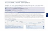 our-operating-  - Anglo American – Kumba Iron  · PDF fileOUR OPERATING CONTEXT AND STRATEGY: ... affecting employee morale, ... Increasing socio-political pressures,