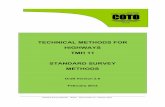 TECHNICAL METHODS FOR TMH 11 - NRA - · PDF fileStandard Survey Methods TMH11 Draft Version 2.0 February 2013 TECHNICAL METHODS FOR HIGHWAYS TMH 11 STANDARD SURVEY METHODS Draft Version