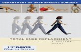 DEPARTMENT OF ORTHOPAEDIC  · PDF fileDEPARTMENT OF ORTHOPAEDIC SURGERY TOTAL KNEE REPLACEMENT ... Notes ... operative lung problems and improve healing