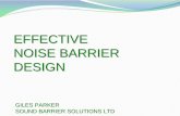 EFFECTIVE NOISE BARRIER DESIGN -    noise barrier design effective noise barrier design giles parker sound barrier solutions ltd