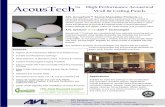 AcousTech™ Wall & Ceiling Panels - · PDF fileAcousTech™ Wall & Ceiling Panels are a decorative, high-performance, sound absorption product for interior spaces. At its core is