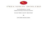Installation and Operating Instructions ELECTRIC HOT · PDF fileELECTRIC HOT WATER & STEAM BOILERS . 3 ... 5.2.2 Electric Door Interlocks ... This Electric Hot Water / Steam Boiler