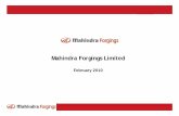 Mahindra Forgings Limited - aceanalyser.com Meet/132756_20101106.pdf · 7 Key Account Management Structure to enable cross selling Systech Evolution President Mr. Hemant Luthra President