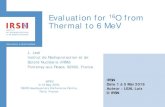 Evaluation for 16O from Thermal to 6 MeV · PDF fileUpdated thermal scattering cross section according to suggested value of ... Used for analysis of neutron, ... Natural Iron: 56Fe(91.75