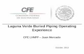 Laguna Verde Buried Piping Operating Experience · PDF fileLaguna Verde Buried Piping Operating ... There are not underground piping and tanks in ... •Direct inspections of buried