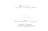 Proverbs Bibliography 2005 - Gordon College · PDF fileProverbs of Ancient Sumer: The World’s Earliest Proverb Collections. 2 vols. Bethesda, MD: CDL Press, 1997. Barley, Nigel.