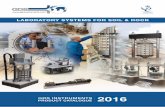 LABORATORY SYSTEMS FOR SOIL & ROCK - Gds · PDF filecreating a product that for the ˜rst time can model wind ... and adapt existing apparatuses to meet the ... GDS HAS MANUFACTURED