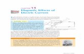 CHAPTER13 Magnetic Effects of Electric · PDF fileMagnetic Effects of Electric Current 225 Magnetic field is a quantity that has both direction and magnitude. The direction of the