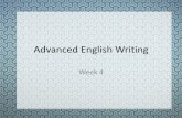 Advanced English Writing - · PDF file1. Announcements •The English Clinic is a one-on-one tutoring service (for conversation and writing). •You can sign up via hss.kaist.ac.kr
