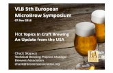 VLB 5th European MicroBrewSymposium European... · VLB 5th European MicroBrewSymposium 07.Nov 2016 Hot Topics in Craft Brewing ... Growth trends - The craft brewing industry has seen