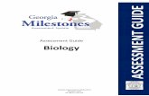 Biology EOC Assessment Guide - Georgia Department of · PDF fileThe Georgia Milestones Biology EOC Assessment Guide is in no way ... (and contribute to a student’s criterion-referenced
