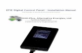 EFIE Digital Control Panel - Installation · PDF fileEFIE Digital Control Panel - Installation Manual ... EFIE Digital Control Panel - Installation Manual 3 ... (MAF/MAP Sensor Enhancer,