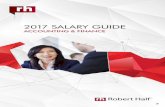 2017 SALARY GUIDE - Nonprofit CPAs · PDF file2 ABOUT THE DATA IN THE GUIDE The 2017 Robert Half Salary Guide for Accounting and Finance features salary ranges for more than 400 positions