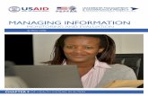 MANAGING INFORMATION -  · PDF filerole and function of an effective health information system ... provide the necessary information for managing health ... MANAGING INFORMATION: