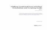 vSphere Command-Line Interface Installation and · PDF filevSphere Command-Line Interface Installation and ... How Virtual Machines Access Storage 50 ... vSphere Command-Line Interface