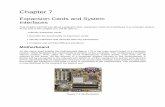 Chapter 7 - slbit.files. · PDF fileChapter 7 Expansion Cards and System Interfaces This chapter will brief you about expansion slots, expansion cards and interfaces in a computer