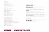 WINE COCKTAILS - Roots · PDF file · 2017-04-05WINE & COCKTAILS (WINE) BUBBLES Aviso Prosecco Veneto, Italy ... DRAGON’S MILK // New Holland Bourbon Barrel Stout, ... The addition