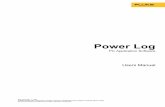 Power Log - Flukeassets.fluke.com/manuals/PowerLogumeng0100.pdf · With Power Log: • Download recorded logged data to a PC ... Free hard disk space 10 MB >50 MB ... icons or windows