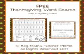 Thanksgiving Word Searchboymamateachermama.com/wp-content/uploads/2017/11/Boy...Credits: Boy Mama Teacher Mama Answer: GRATEFUL http:// Store/Krista-Wallden-Creative-Clips ... p p