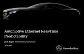 Automotive Ethernet Real-Time Predictability - RTAS 20142014.rtas.org/wp-content/uploads/Seyler.pdf · Today Ethernet Link load? Buffer utilisation? ... Ethernet topology and traffic