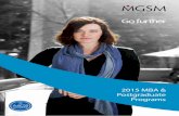 2015 MBA & Postgraduate Programs - files.core.qs.comfiles.core.qs.com/.../mgsm-mba-brochure-2015.pdf · INTERNSHIP The MGSM Management ... report to their sponsor and MGSM. The report