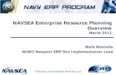 NAVSEA Enterprise Resource Planning Overview - …ncma-ri.org/wp-content/uploads/2011/03/ERP-Overview-brief-to... · Training Event Management ... Training Material Localization.
