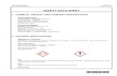 SAFETY DATA SHEET - Nobilium DATA SHEET 1. CHEMICAL PRODUCT AND COMPANY IDENTIFICATION Product Identification Product Name: Good Earth-Solution A Product Number: 805003A