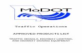 APPROVED PRODUCTS LIST - modot.mo.govmodot.mo.gov/business/contractor_resources/documents/Traffic...missouri department of transportation approved products list page 1 revised january