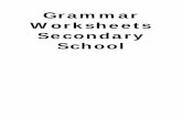 Grammar Worksheets Secondary School South America. 4. At 6 o'clock on Sunday they _____ (to sing) the ... You went to Nadia's house but she wasn't there. (she / go / out) She has gone