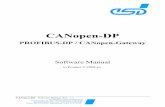 CANopen DP Software - esd-electronics-usa. · PDF file6.4 Data Format ... 9.2.5 Configuration of Slots for the CAN-Layer-2 Data Exchange ... PROFIBUS---CANopen-DP Software Manual Rev.
