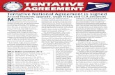 Tentative National Agreement is signed - National Association of Letter ... · PDF fileExecutive Council rec - ommended approval of the tentative contract settlement: “I’d like