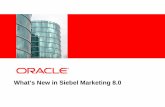 What’s New in Siebel Marketing 8 0Marketing.pdfWhat’s New in Siebel Marketing 8.0 ... • Review of Siebel Enterprise Marketing • Update on What’s New in ... Lead-Order Management