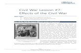 Civil War Lesson #7: Effects of the Civil War - Sitechssp.ucdavis.edu/programs/historyblueprint/civil-war-lesson-7... · Tell students that they will learn about seven effects of