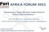 “Developing a Single Window Trade Portal for Global Trade Facilitation ”portfinanceinternational.com/downloads/presentations/... ·  · 2015-10-14“Developing a Single Window