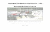 Recovery Implementation Science Team Hatchery Reform · PDF fileRecovery Implementation Science Team . Hatchery Reform Science . Hatchery. ... Team (TRT) and the Northwest ... 5 0.52
