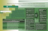 Improving Oral Proficiency in Chinese Using Simulated OPI · PDF fileImproving Oral Proficiency in Chinese Using Simulated OPI Assessment Introduction Oral proficiency in Mandarin