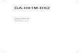 GA-H81M-DS2 - cdn.  · PDF fileGA-H81M-DS2 Motherboard Block Diagram ... Chapter 2 BIOS Setup ... (Go to GIGABYTE's website for the latest CPU support list.)