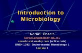 Introduction to Microbiology - Norazli@CUCST - Homenorazlicucst.weebly.com/uploads/7/6/3/2/7632139/intro… ·  · 2013-01-07Introduction to Microbiology Norazli Ghadin ... Introduction