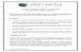 ELEMENTAL MINERALS REVIEW OF · PDF fileELEMENTAL MINERALS REVIEW OF OPERATIONS ... These infrastructure synergies will provide a holistic design basis for the Kola ... marketing,