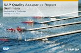 SAP Quality Assurance Report Summary - Anchorage, Alaska QA... · its business requirements and SAP standards and leading ... project track, and SAP Solution Manager Data migration