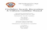 Firefighter Awards, Decorations & Uniform Guideline …oldsaybrookfire.com/info/osfd_awards.pdf · Firefighter Awards, Decorations & Uniform Guideline Manual Decorations And Award