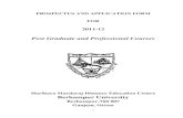 Post Graduate and Professional Courses PG Prospectus 2011.pdf1 PROSPECTUS AND APPLICATION FORM FOR 2011-12 Post Graduate and Professional Courses Harihara Mardaraj Distance …