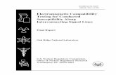 Electromagnetic Compatibility Testing for Conducted ... · PDF fileElectromagnetic Compatibility Testing for Conducted ... Testing for Conducted Susceptibility Along Interconnecting