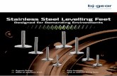 Stainless Steel Levelling Feet - BJ- · PDF file · 2016-05-10Stainless Steel Levelling Feet Designed for Demanding ... /// Made of Stainless Steel /// Easy Assembly /// With or without
